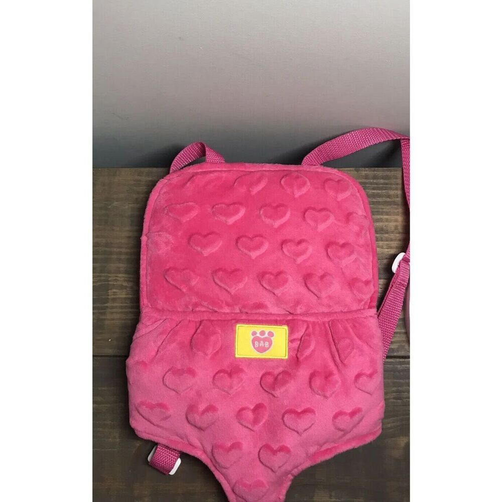 BUILD A BEAR BABW PINK BACKPACK CARRIER PINK